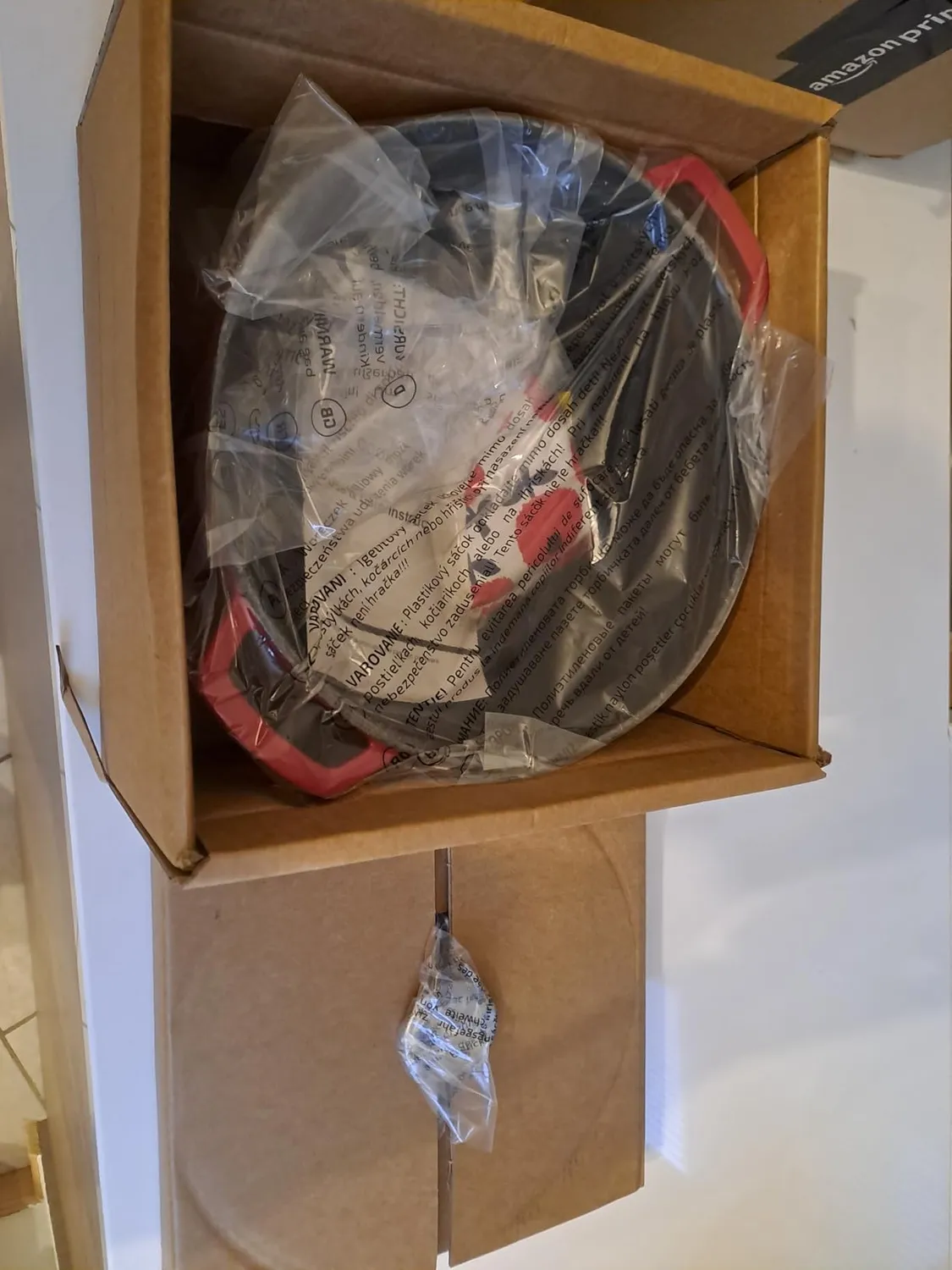 Yashe Pentola Ghisa Smaltata 5 L Rossa con Coperchio