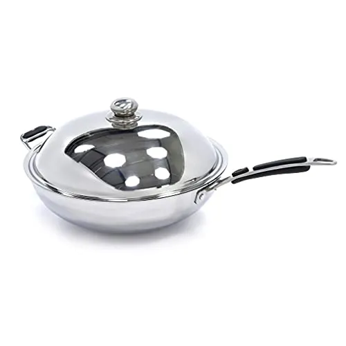Maxima Coperchio Wok Ø36 cm Inox per Induzione