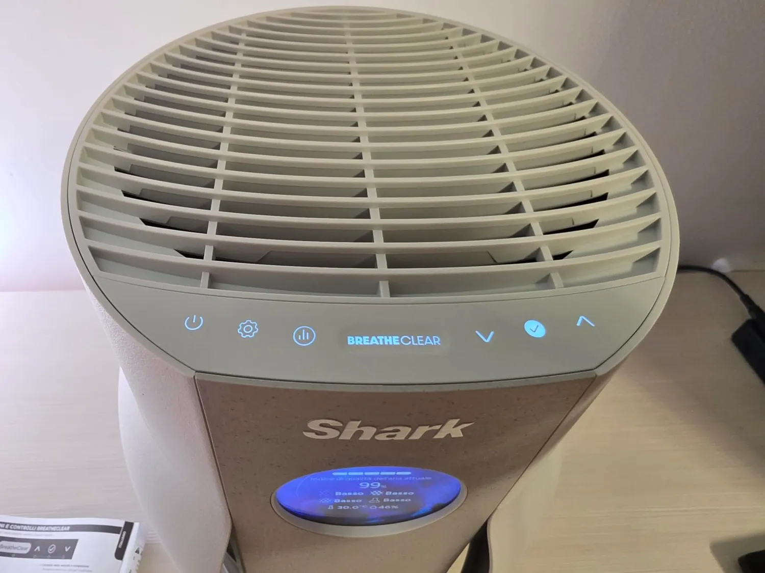Shark BreatheClear HP062EU purificatore aria tortora HEPA