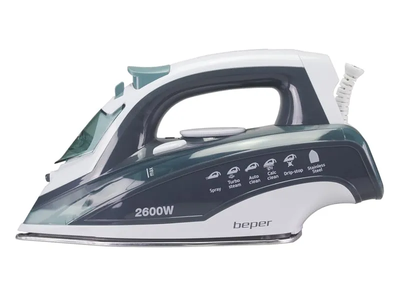 Beper P204FER003 Ferro da Stiro Vapore 2600W 400 ml