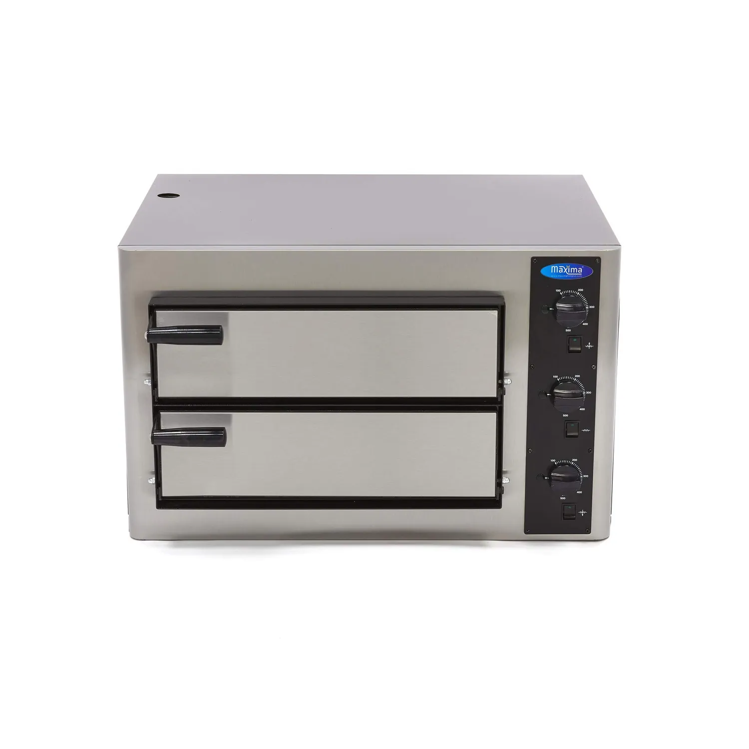 Maxima Deluxe forno pizza elettrico doppio 8x25cm 400V