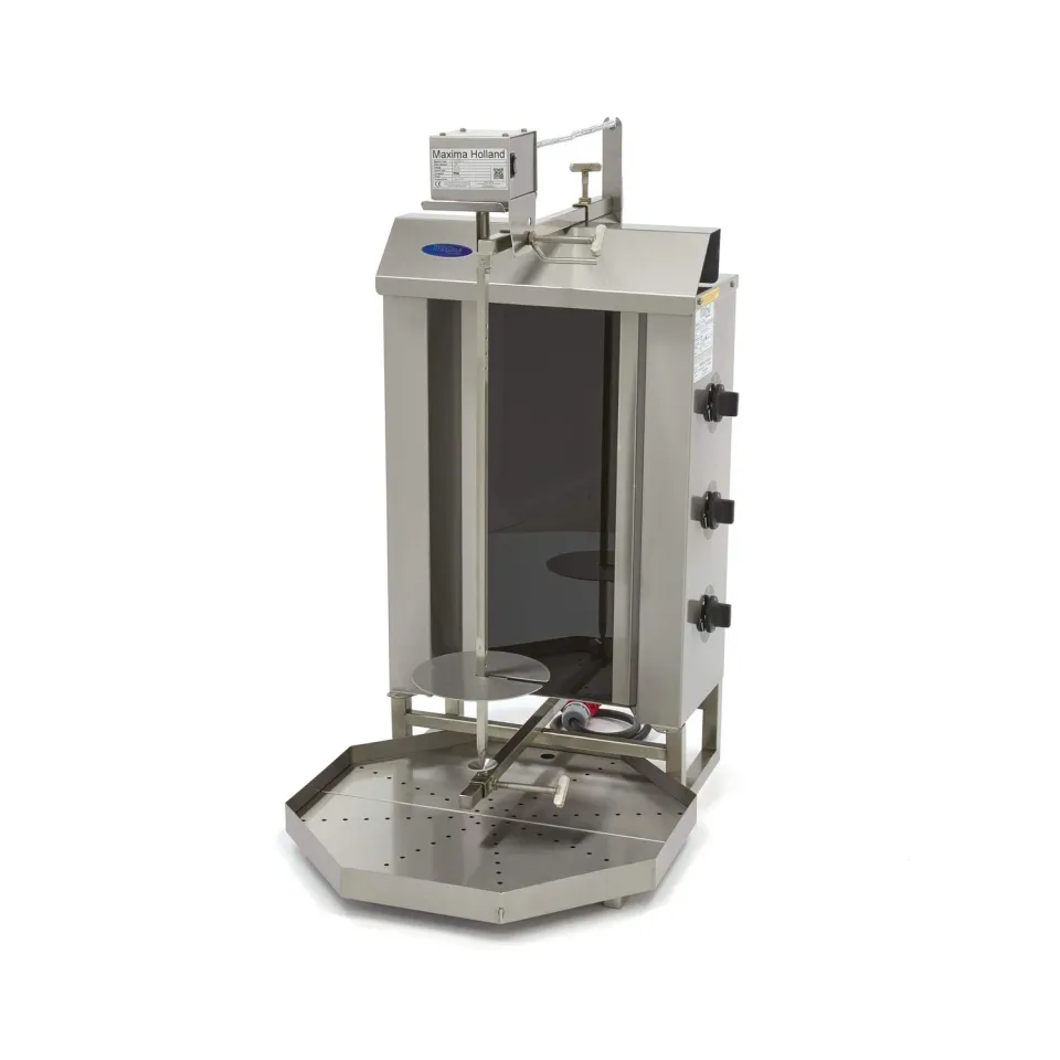 Pizza Maxima Grill Kebab 3 Fuochi Elettrico 30 kg Alto