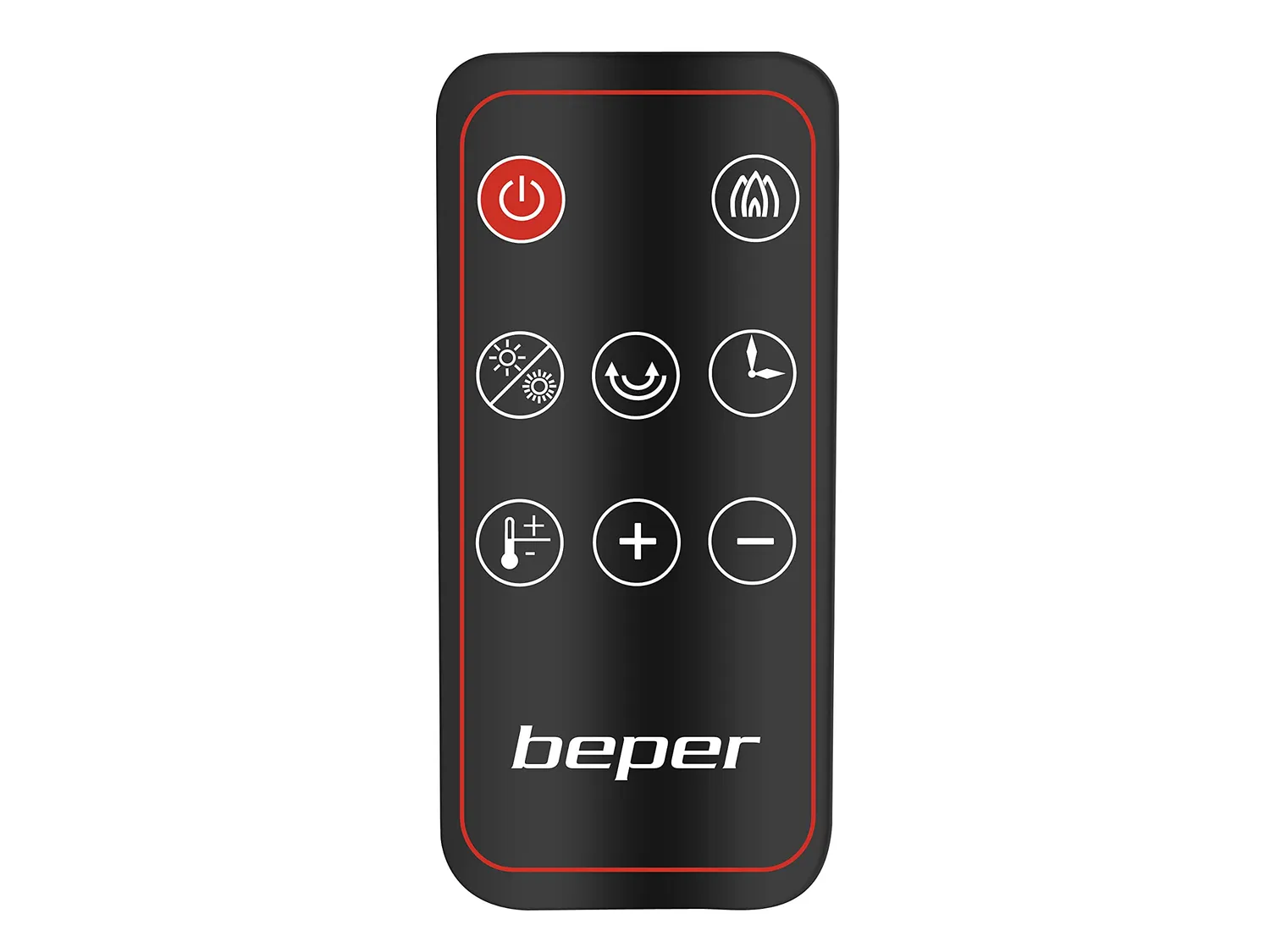 Beper P203TER001 termoventilatore colonna ceramico nero telecomando