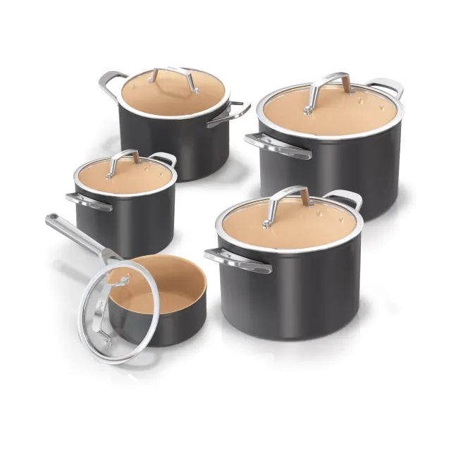Ninja Extended Life Set 5 Pentole in Ceramica Antiaderente