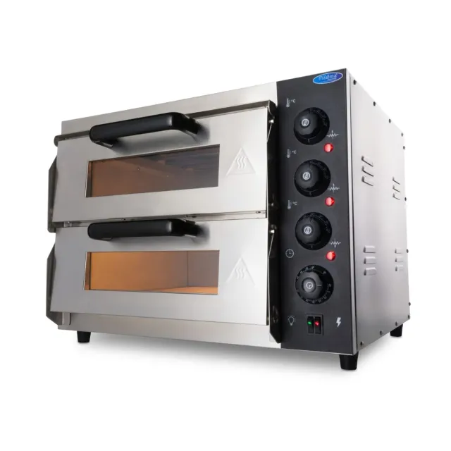 Pizza Maxima forno pizza 2 camere Ø40cm 350°C pietra