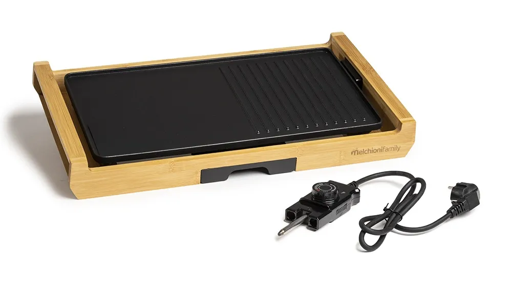 Melchioni Family Bamboo Grill Bistecchiera Elettrica 1800W
