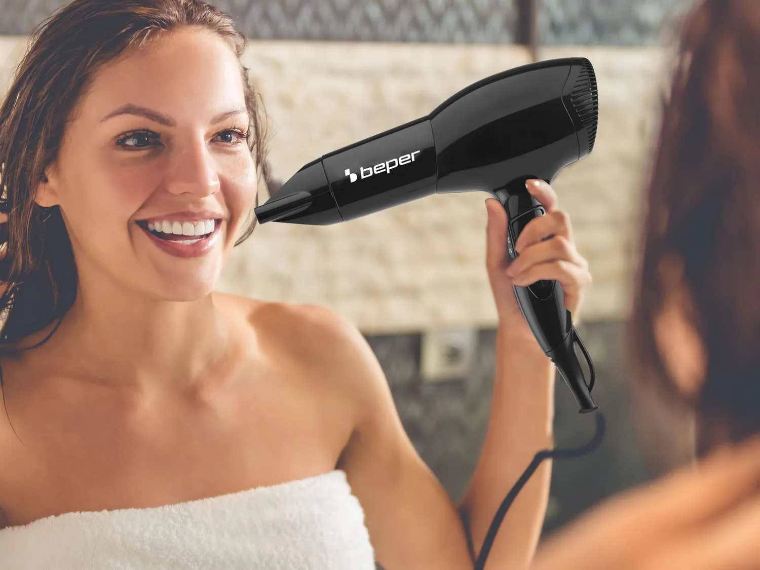 Beper 40.979 asciugacapelli 2000W nero con diffusore