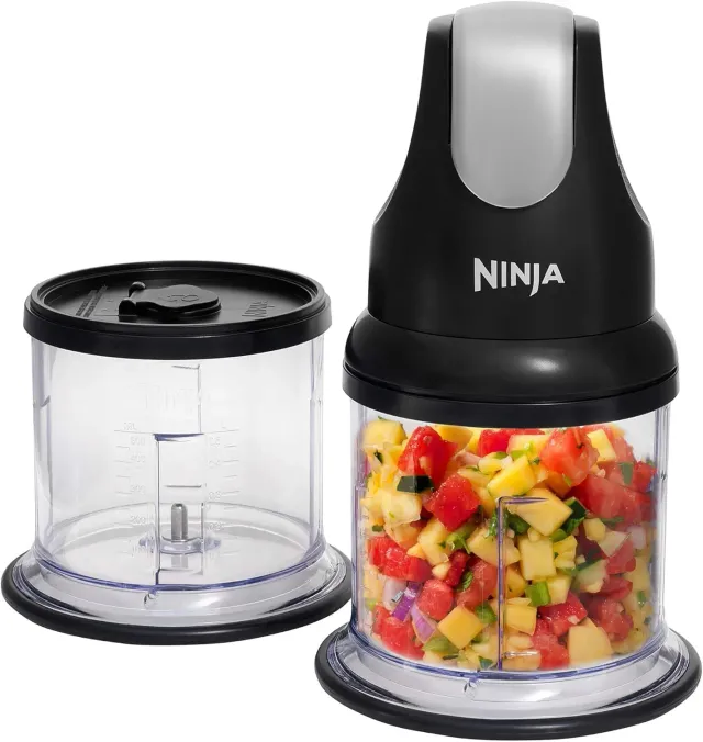 Ninja Express Chop NJ1002EUBK Tritatutto Nero 2 Ciotole 200W
