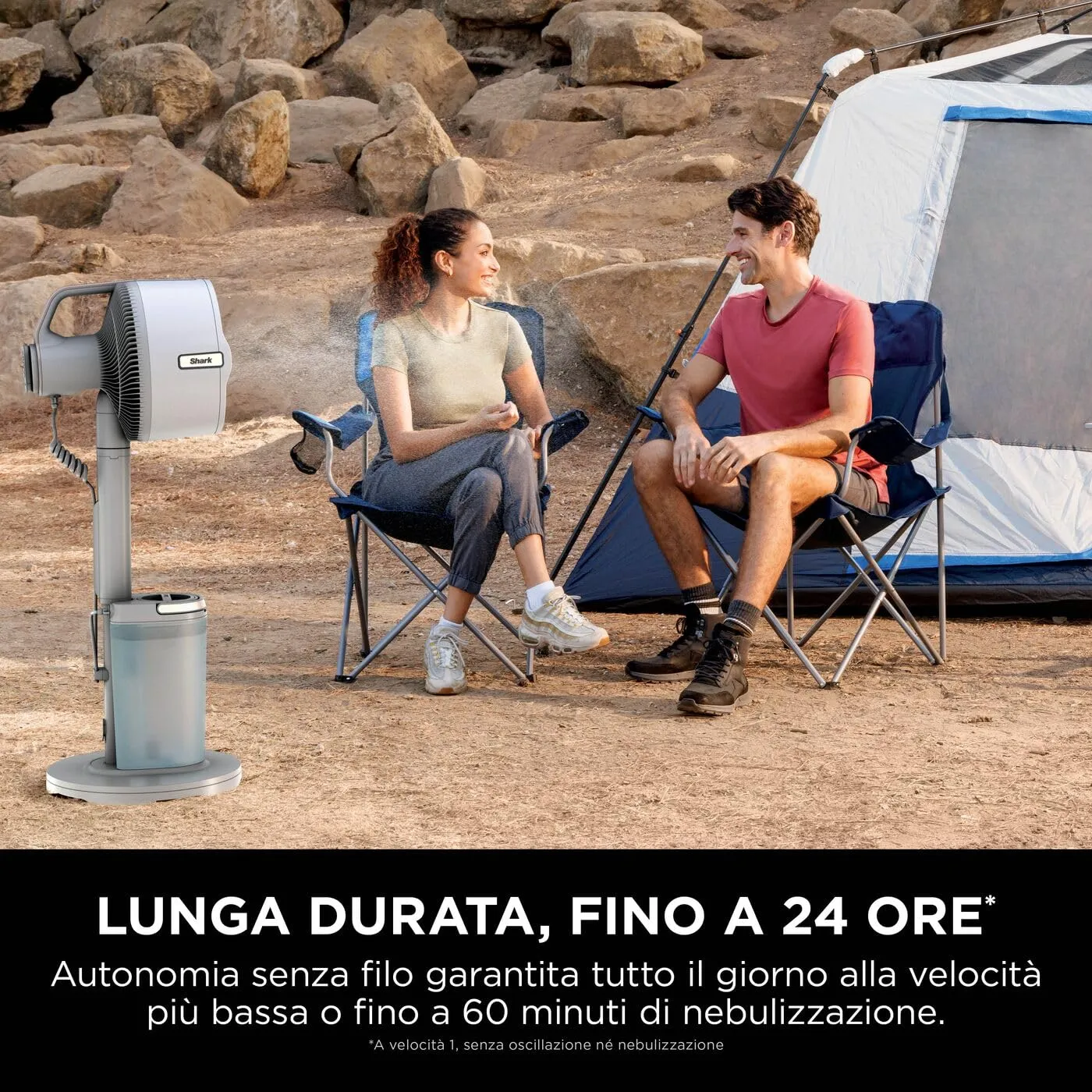 Shark FlexBreeze Pro Mist ventilatore nebulizzatore tortora