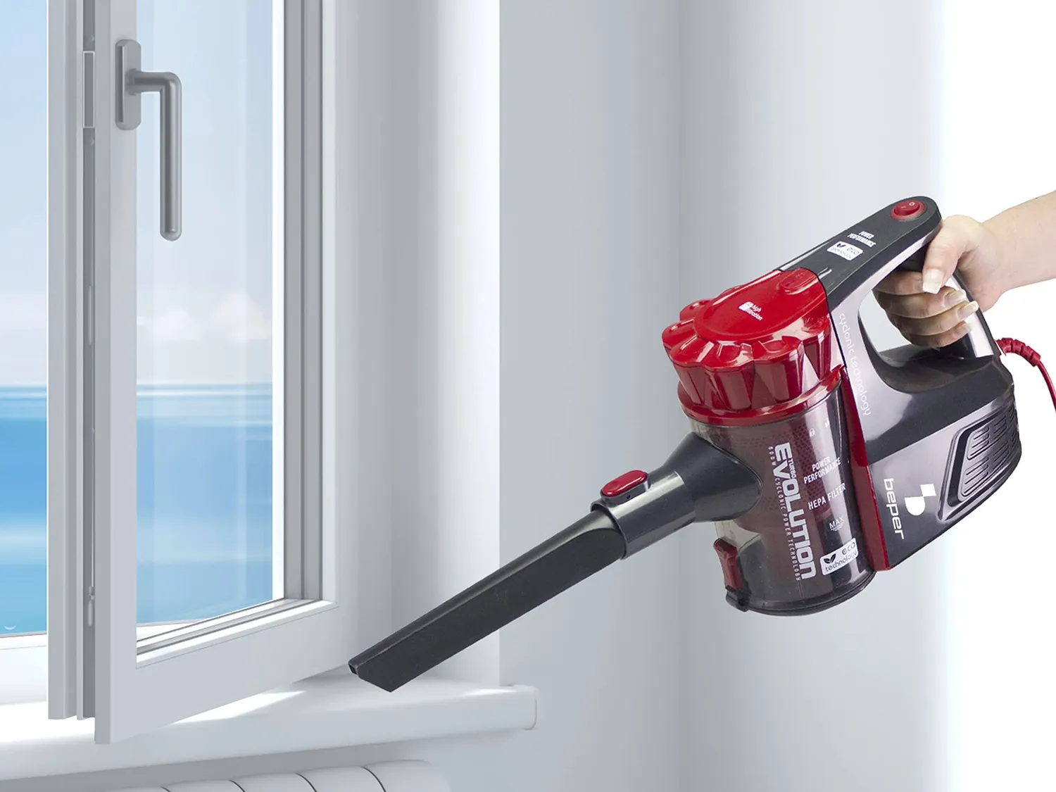 Beper P202ASP001 scopa elettrica 2in1 600W 800ml