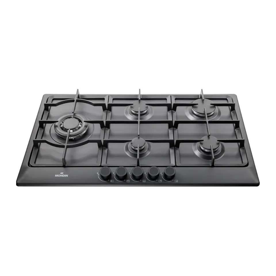 Mondin Matera A0905VPGCNL piano cottura gas 90 cm nero