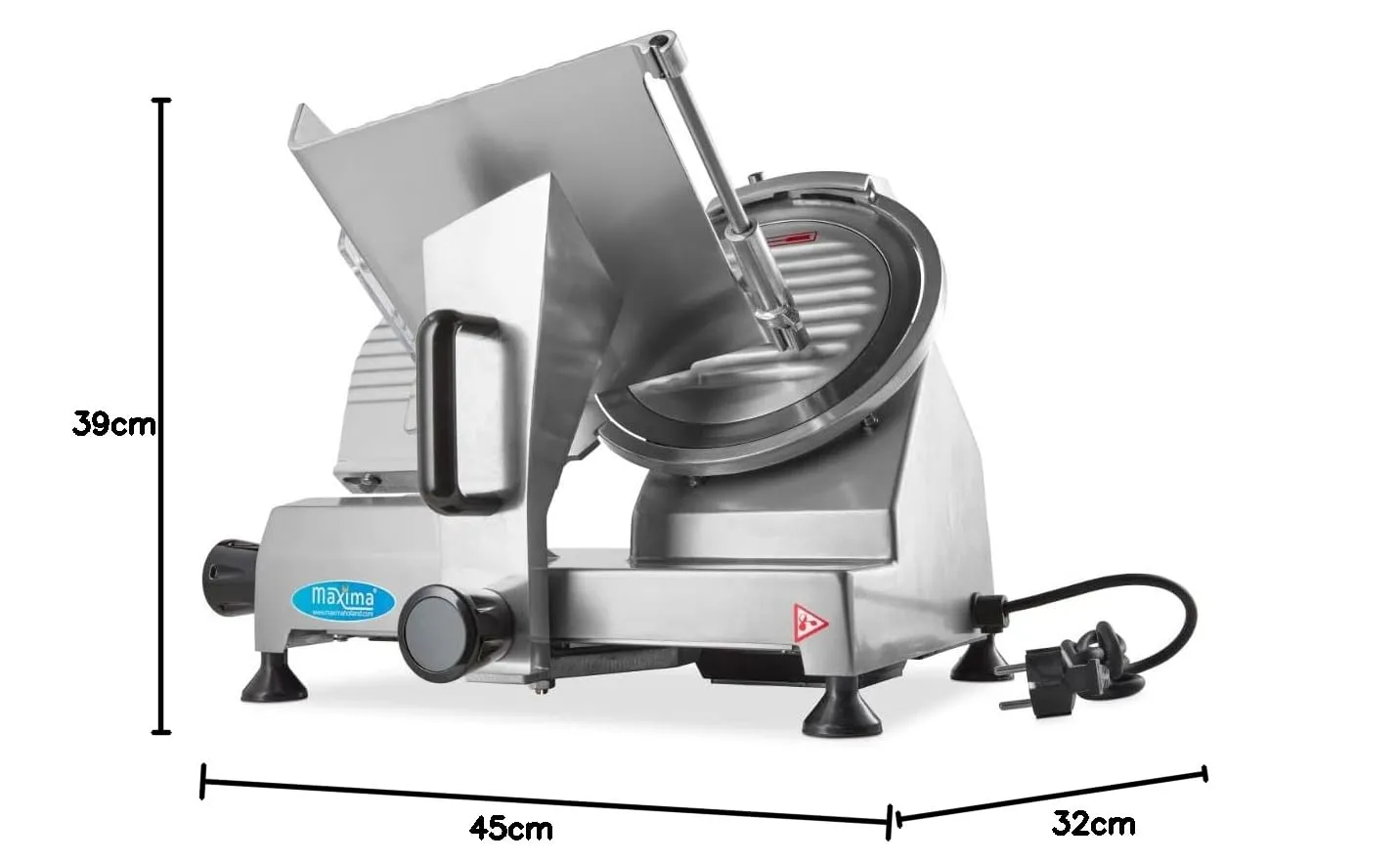 Pizza Maxima MS 220 Affettatrice Lama 22 cm 1-12 mm