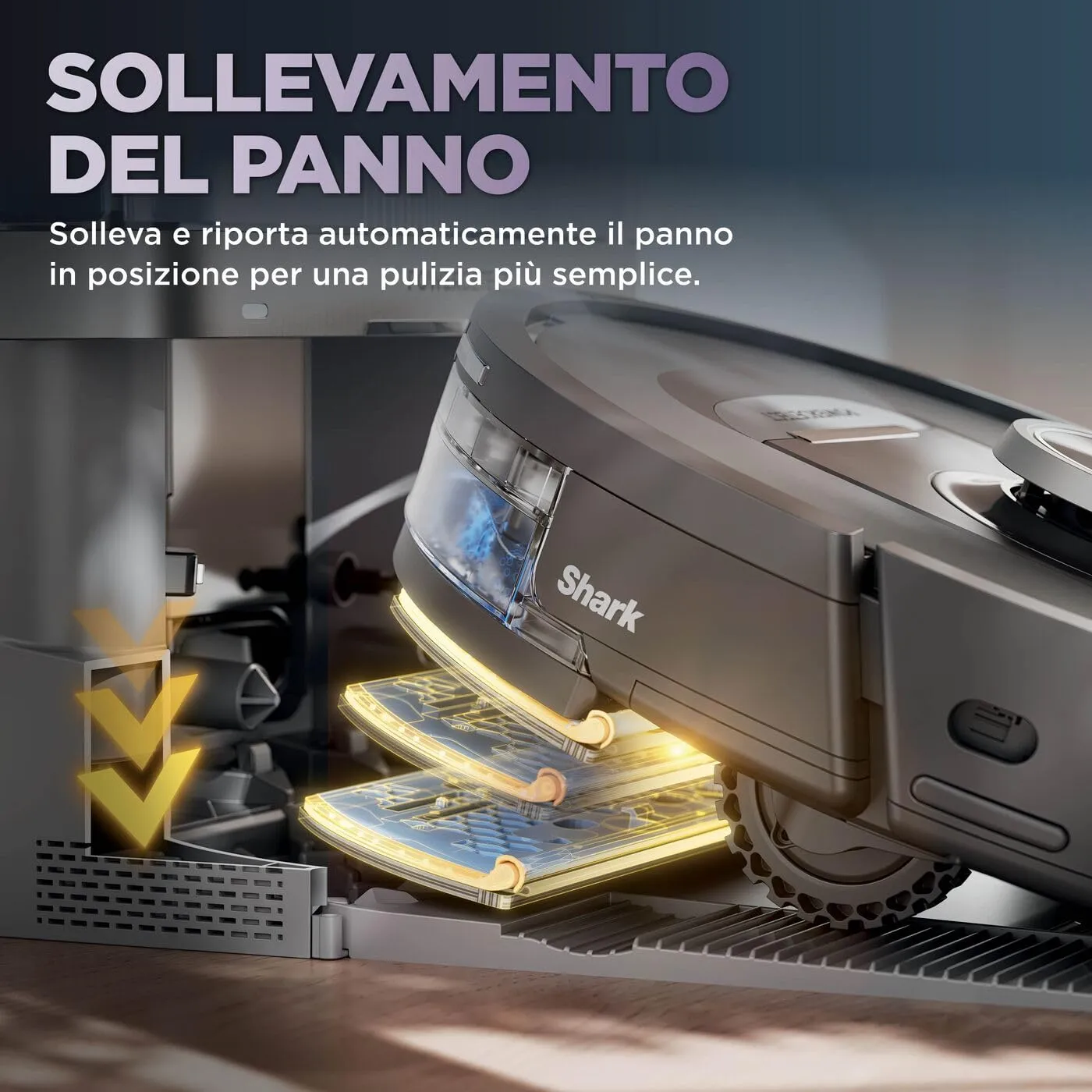 Shark PowerDetect NeverTouch Pro robot aspirapolvere nero