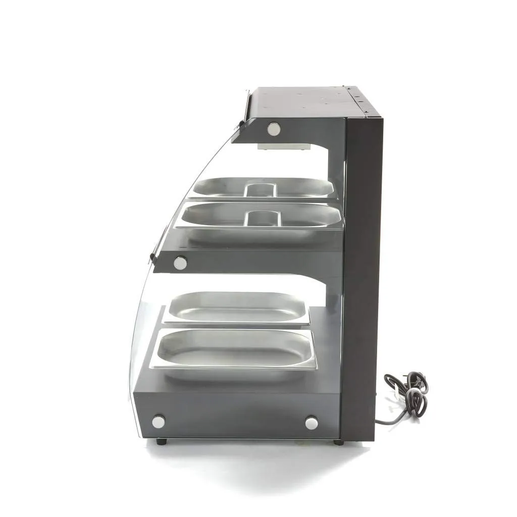 Maxima Vetrina termica 4x1/2 GN 2 livelli 550W