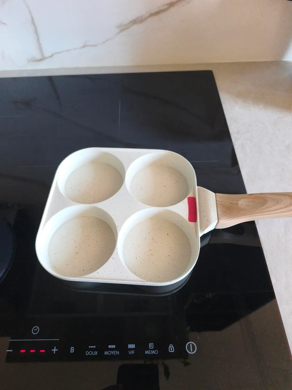 Yashe padella pancake 4 fori senza PTFE per induzione