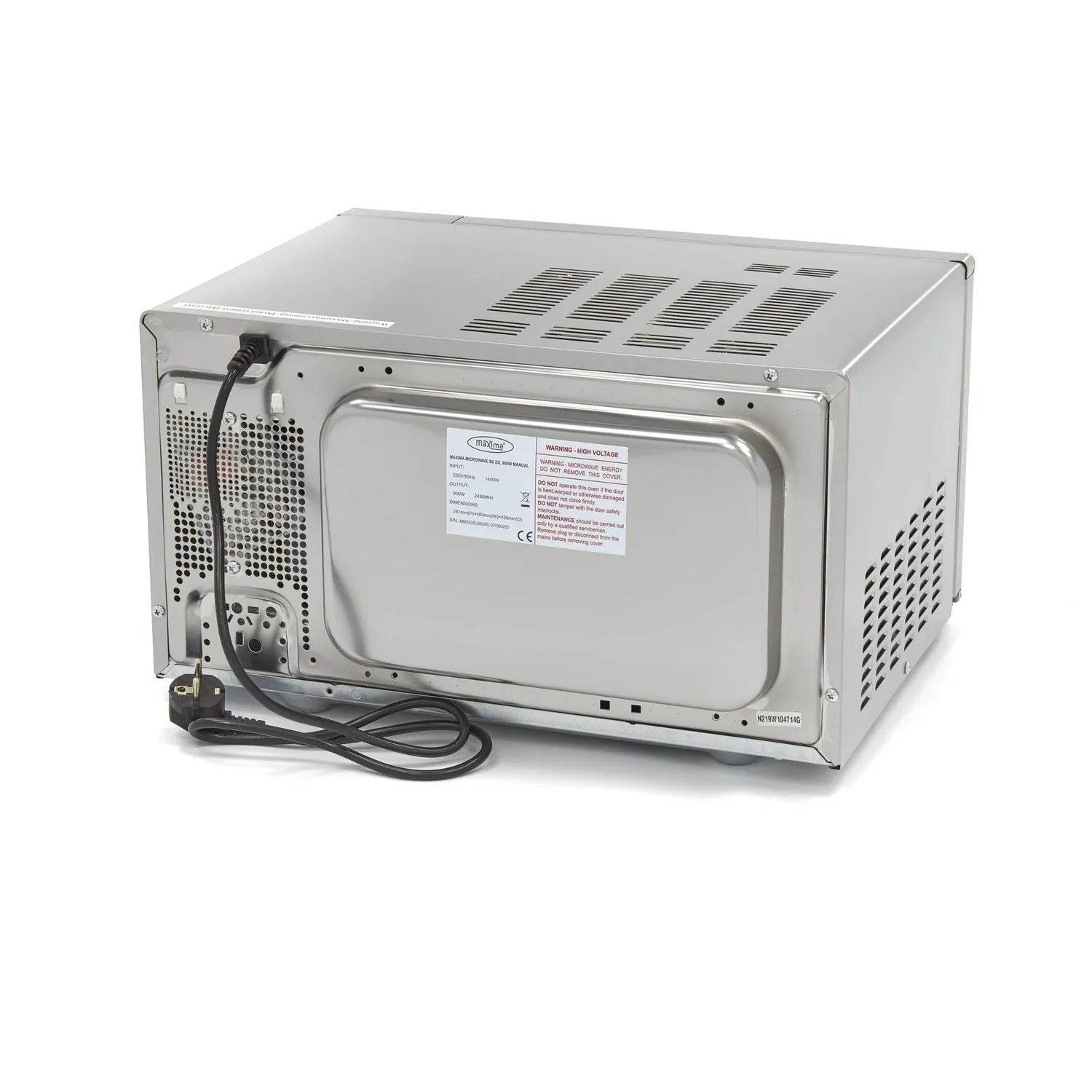 Maxima Microonde 900W 25L 6 Programmi Piatto 33 cm