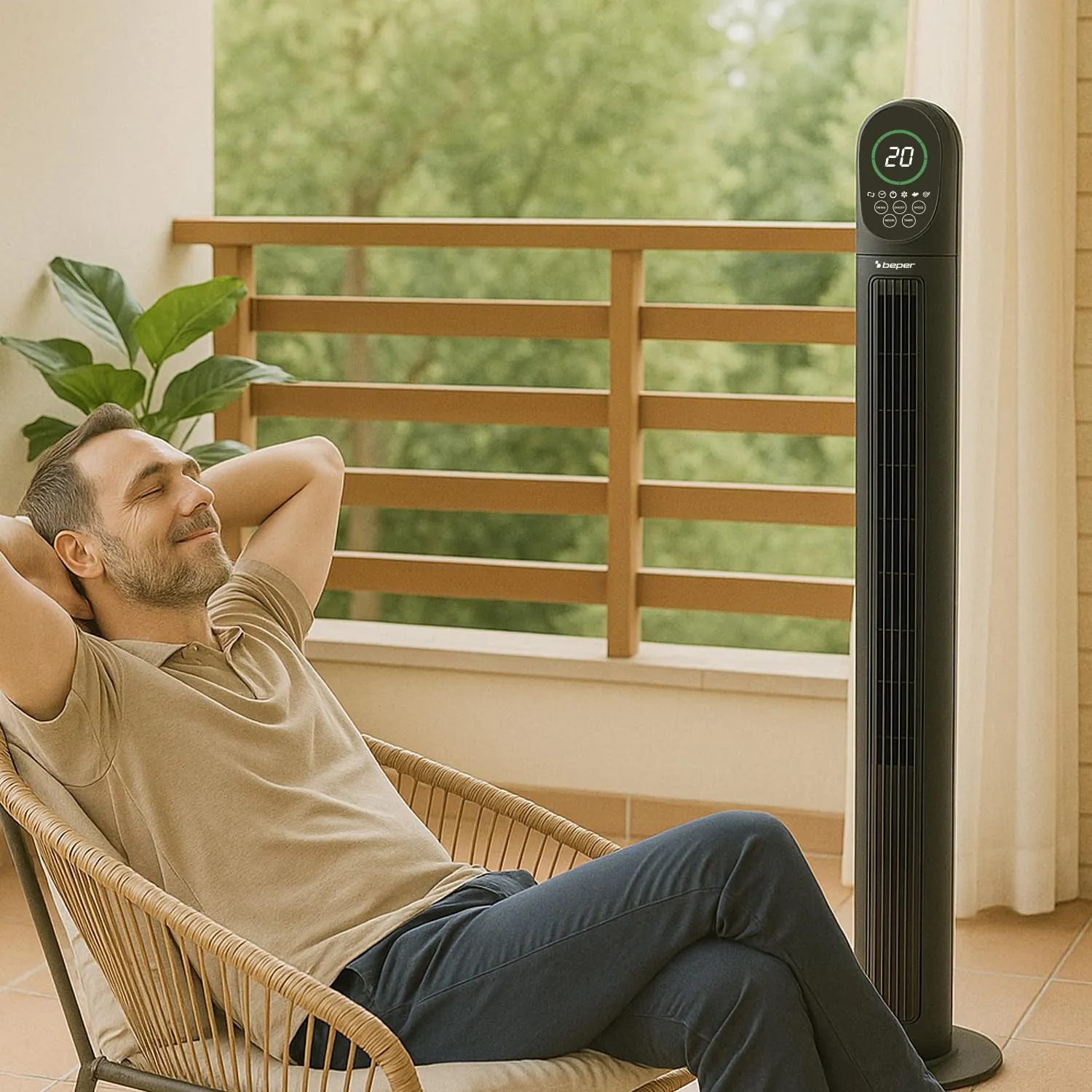 Beper P206VEN310 Ventilatore torretta telecomando
