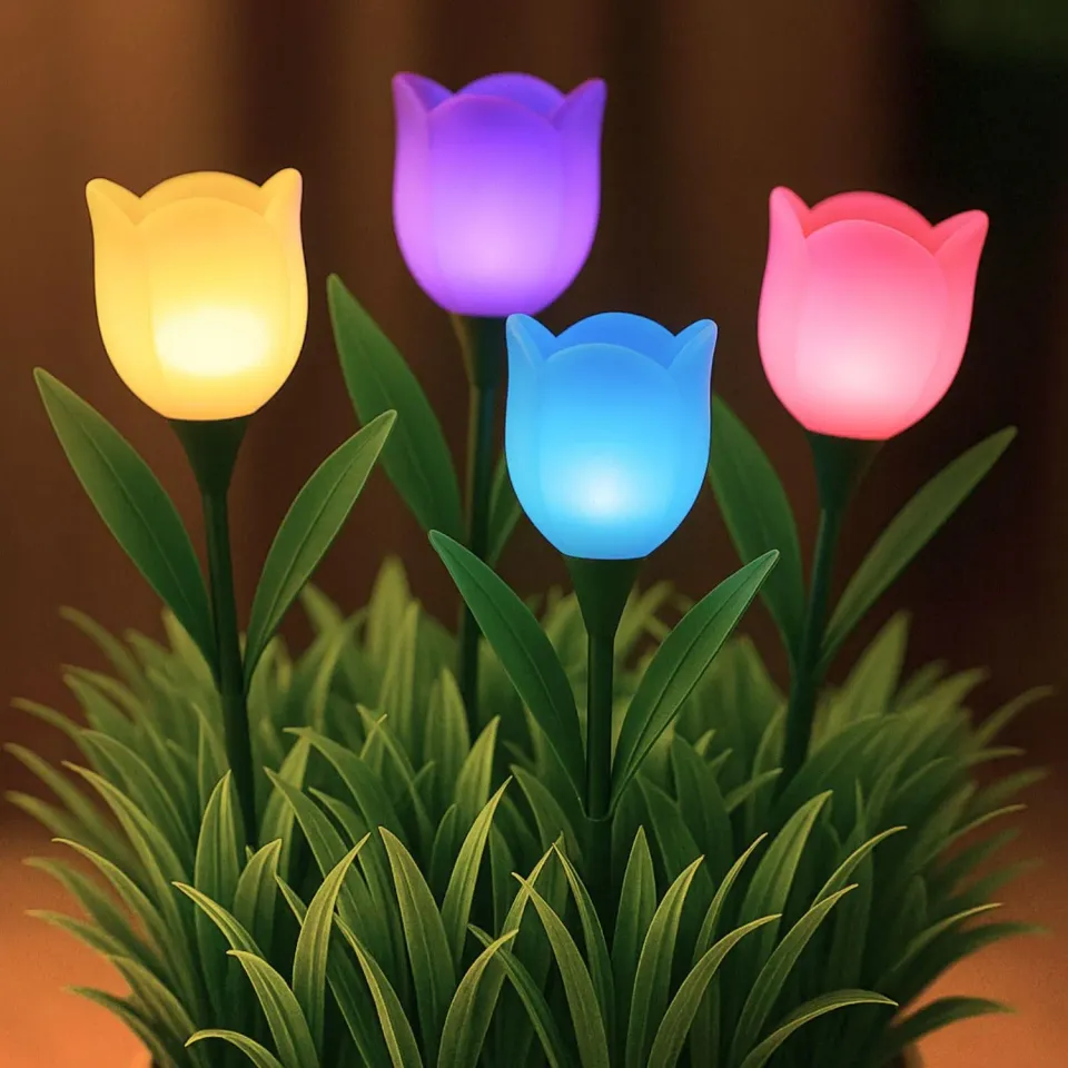 Beper P207ILO105 Set 4 Lampade Solari Tulipano LED
