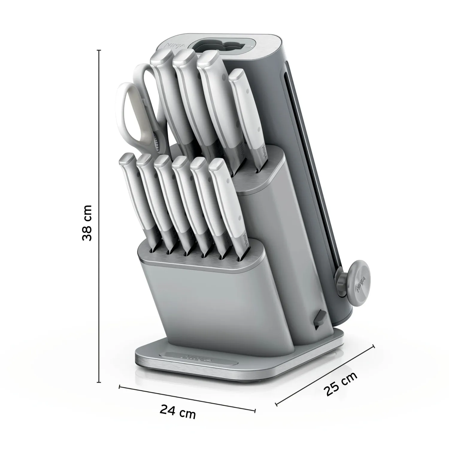Ninja StaySharp NK32013EUUKGY1 set coltelli inox 13 pezzi bianco/grigio
