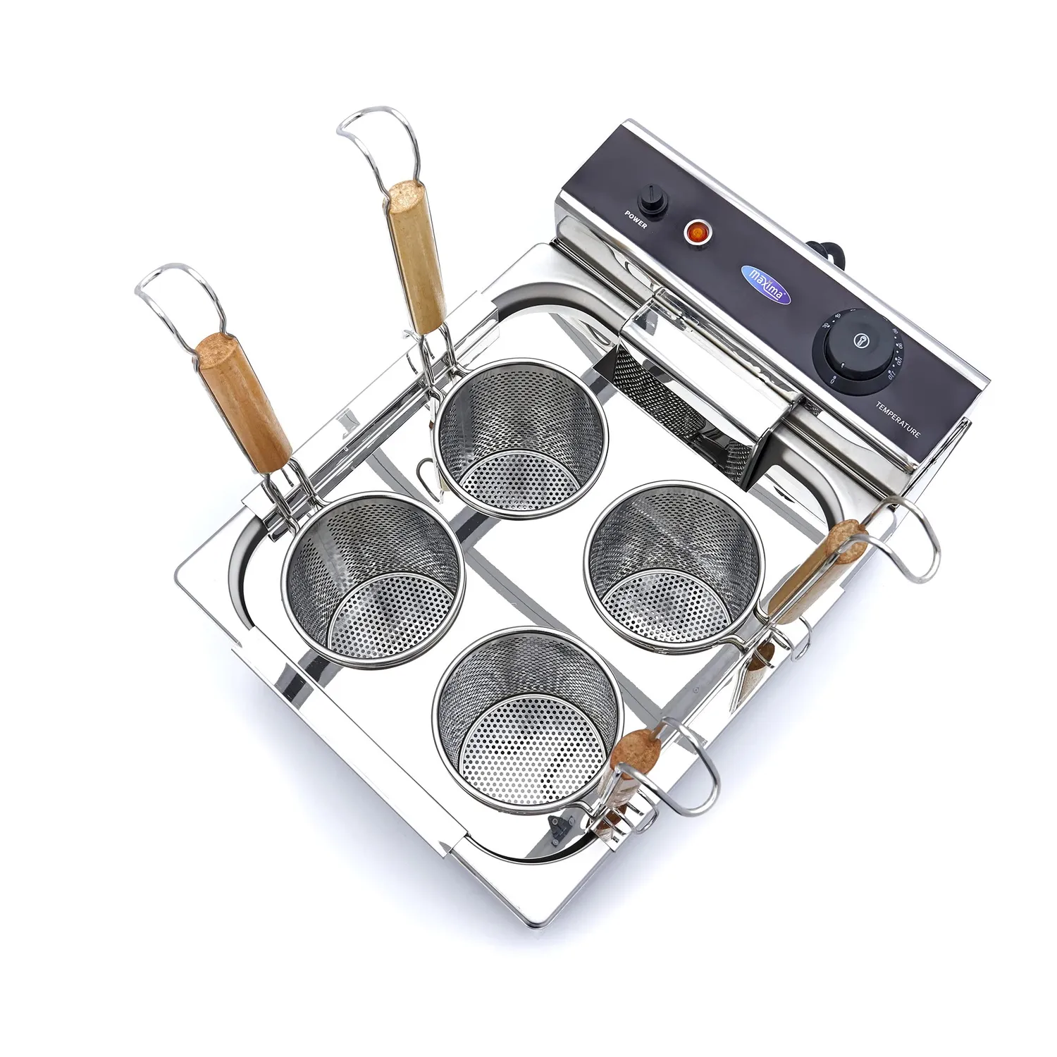 Maxima Cuocipasta 4x2L con 4 Cestini Inox
