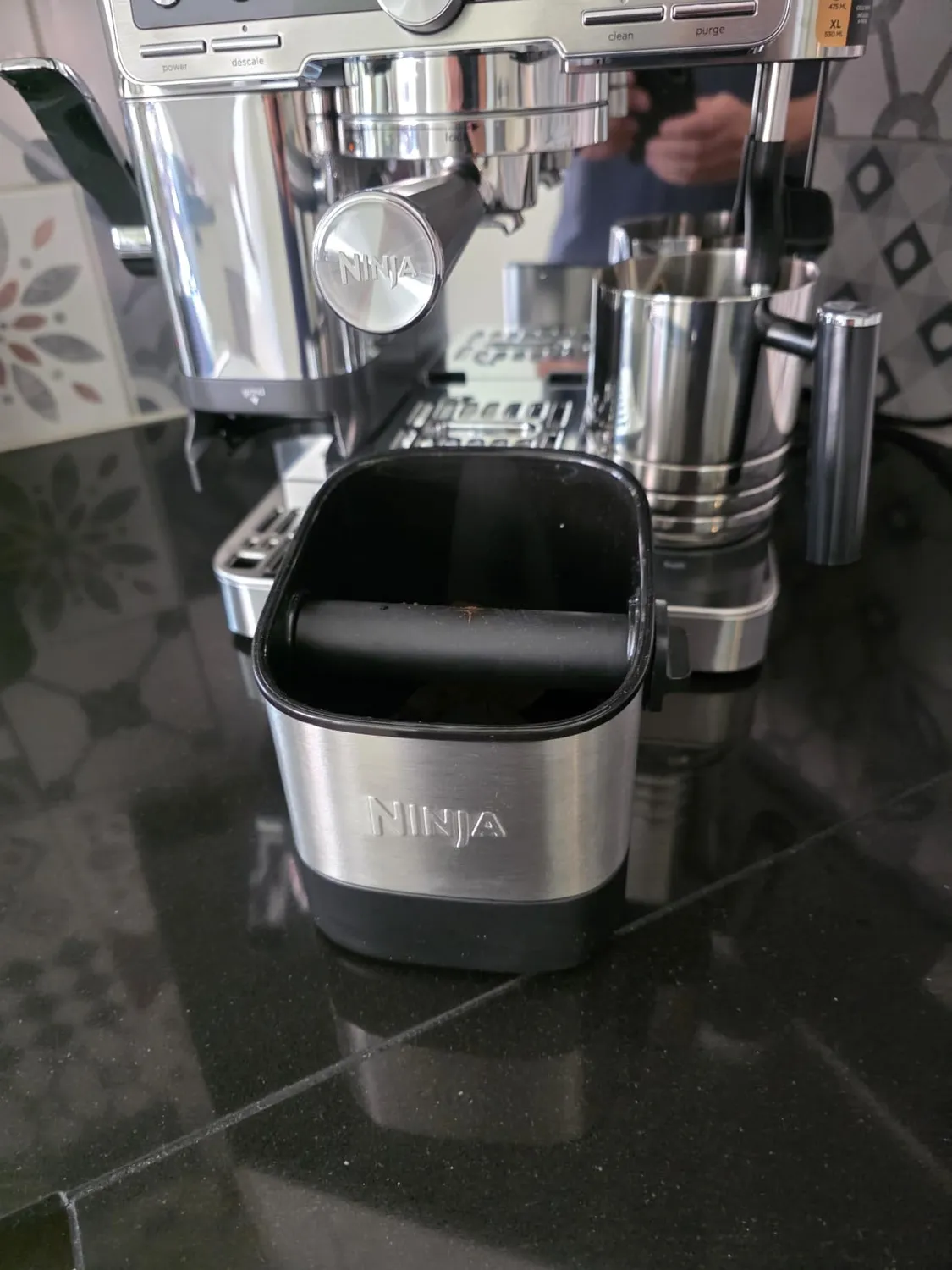 Ninja Luxe Café knock box contenitore fondi 10 dischi
