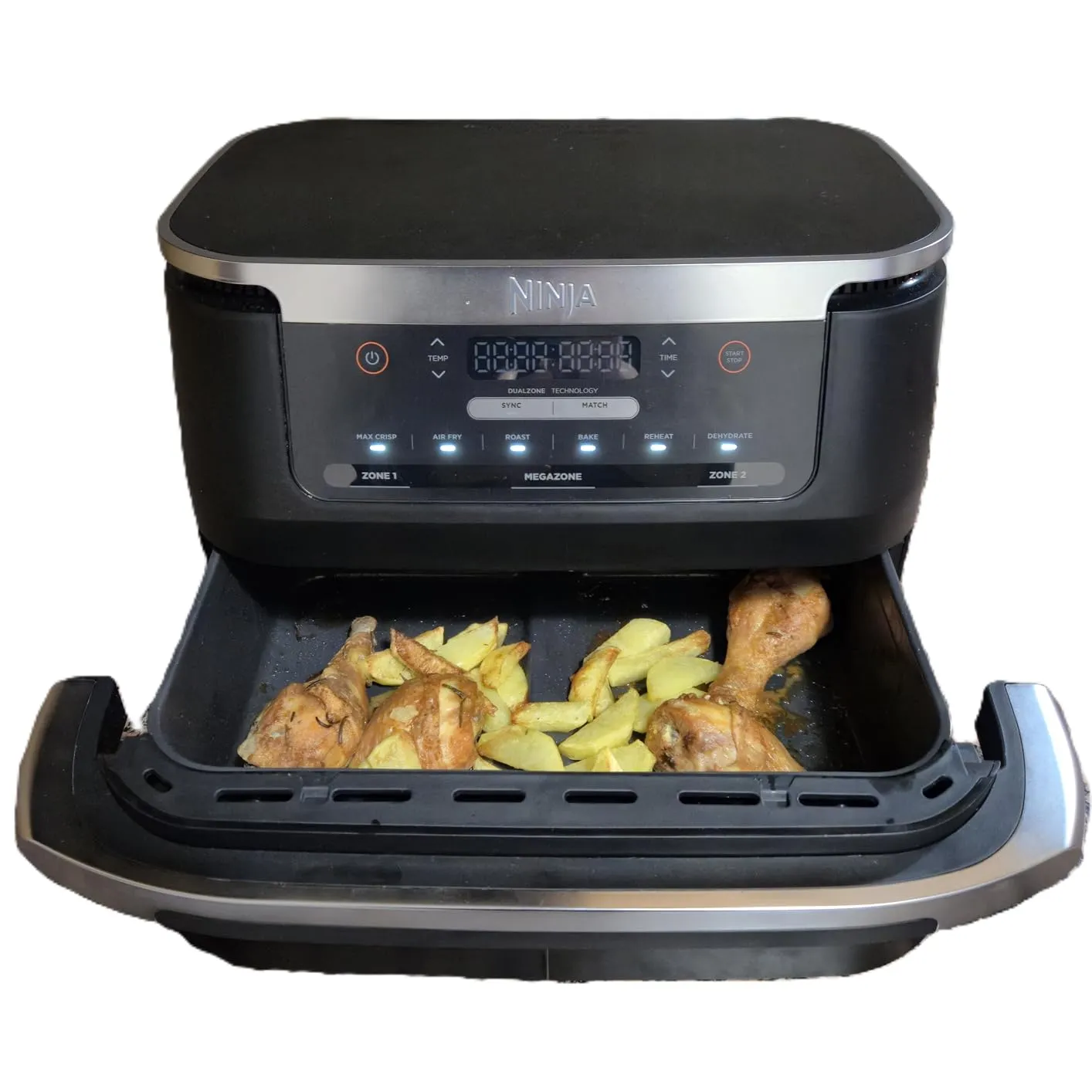 Ninja FlexDrawer Friggitrice ad Aria 6,6L Nera