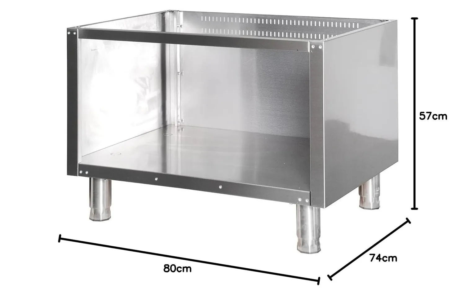 Maxima Premium telaio aperto doppio 90 cm inox