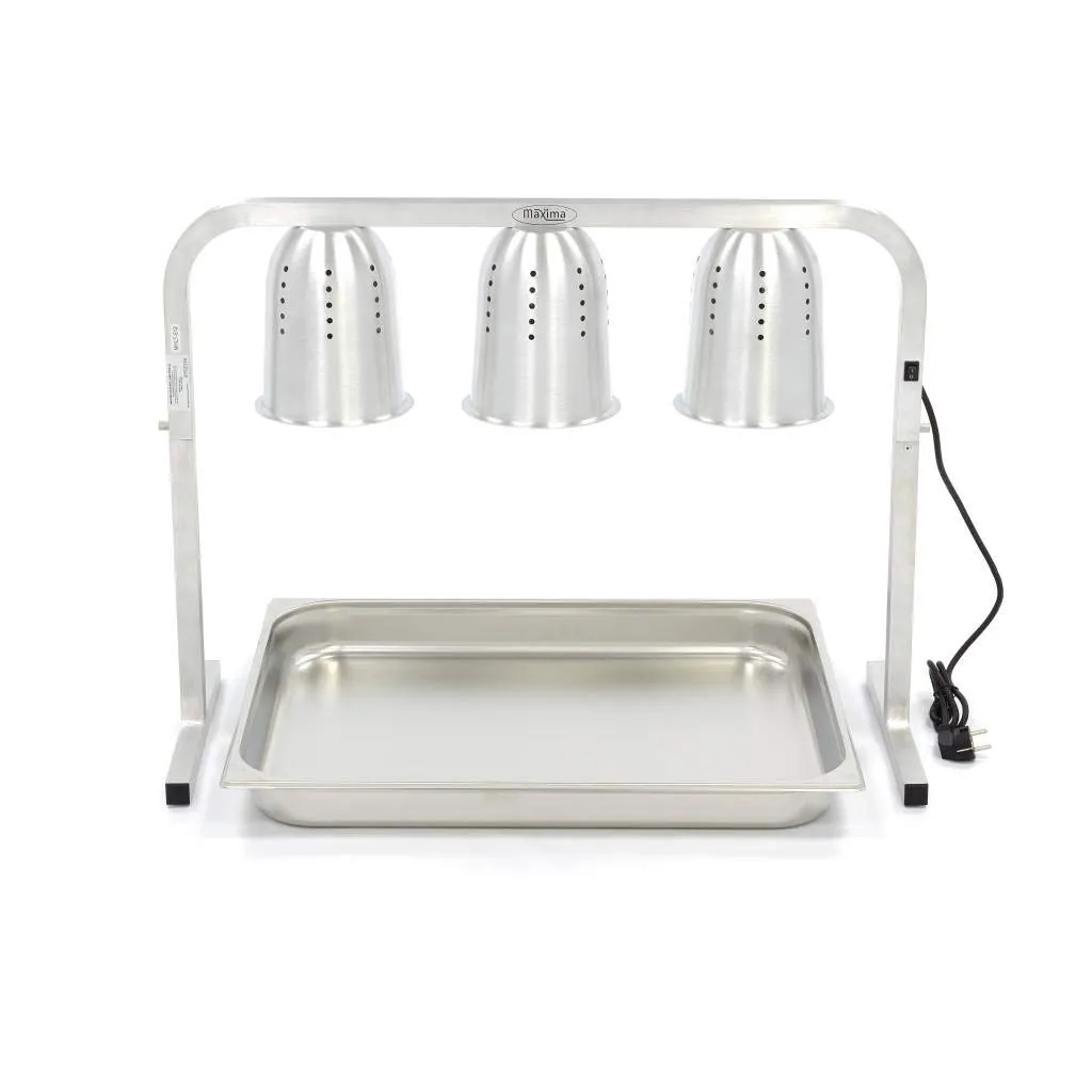 Maxima Lampada Riscaldante 3 Luci con Vasca GN 825W