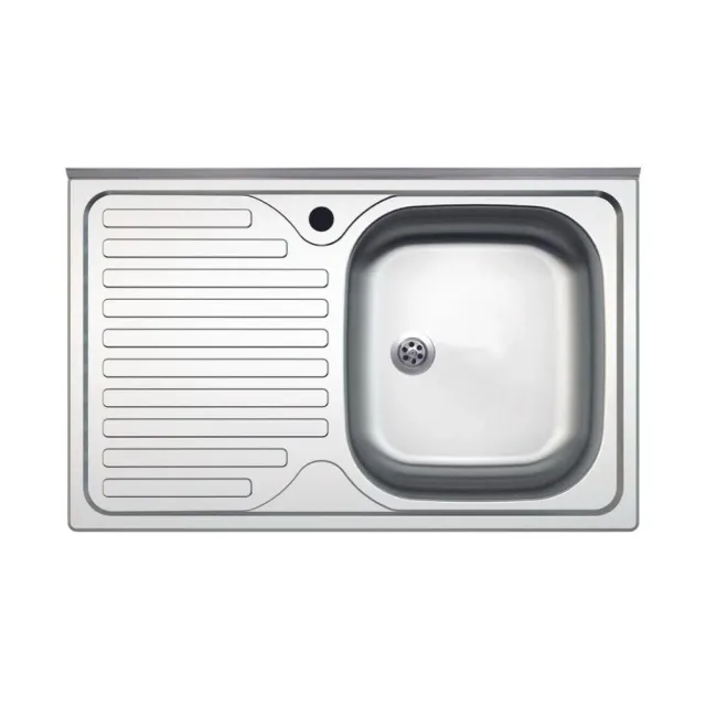 Samet SA216 lavello appoggio 80x50 inox gocciolatoio sinistro