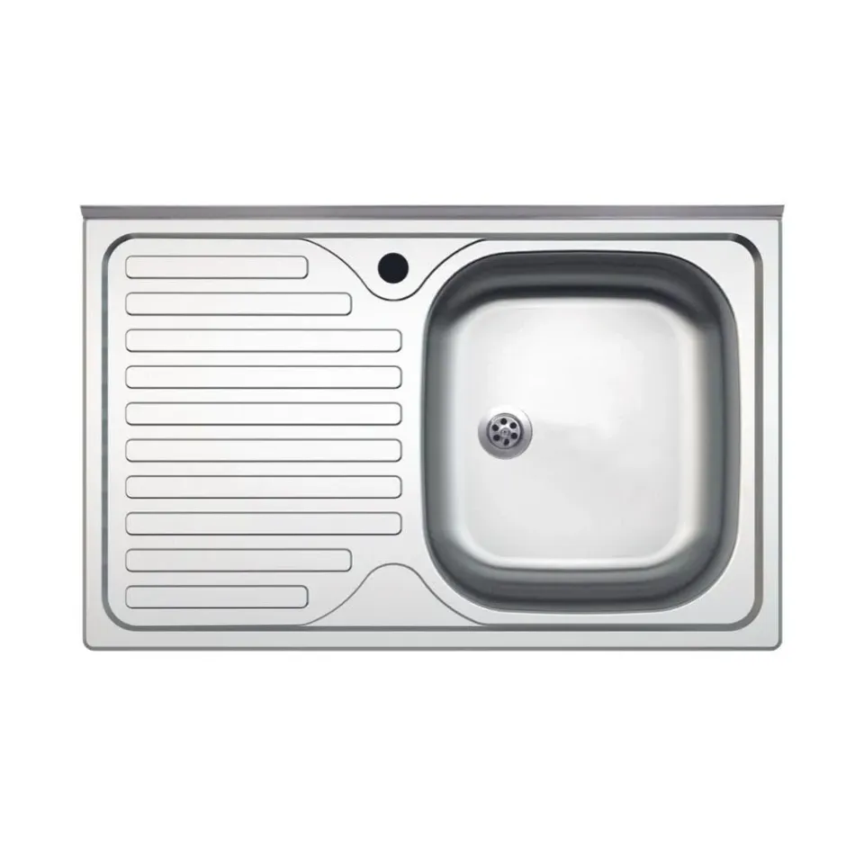 Samet SA216 lavello appoggio 80x50 inox gocciolatoio sinistro