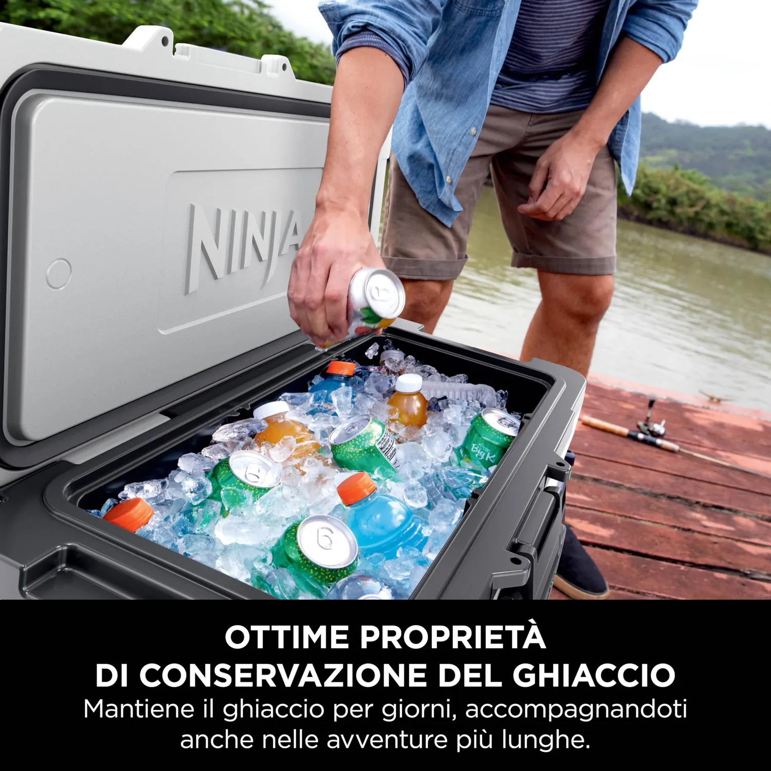 Ninja FrostVault FB265EUWH ghiacciaia 61L bianco con ruote