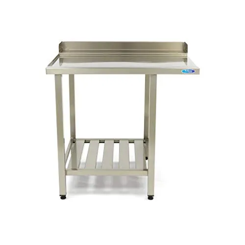 Maxima tavolo per lavastoviglie inox 120x75 cm sinistro