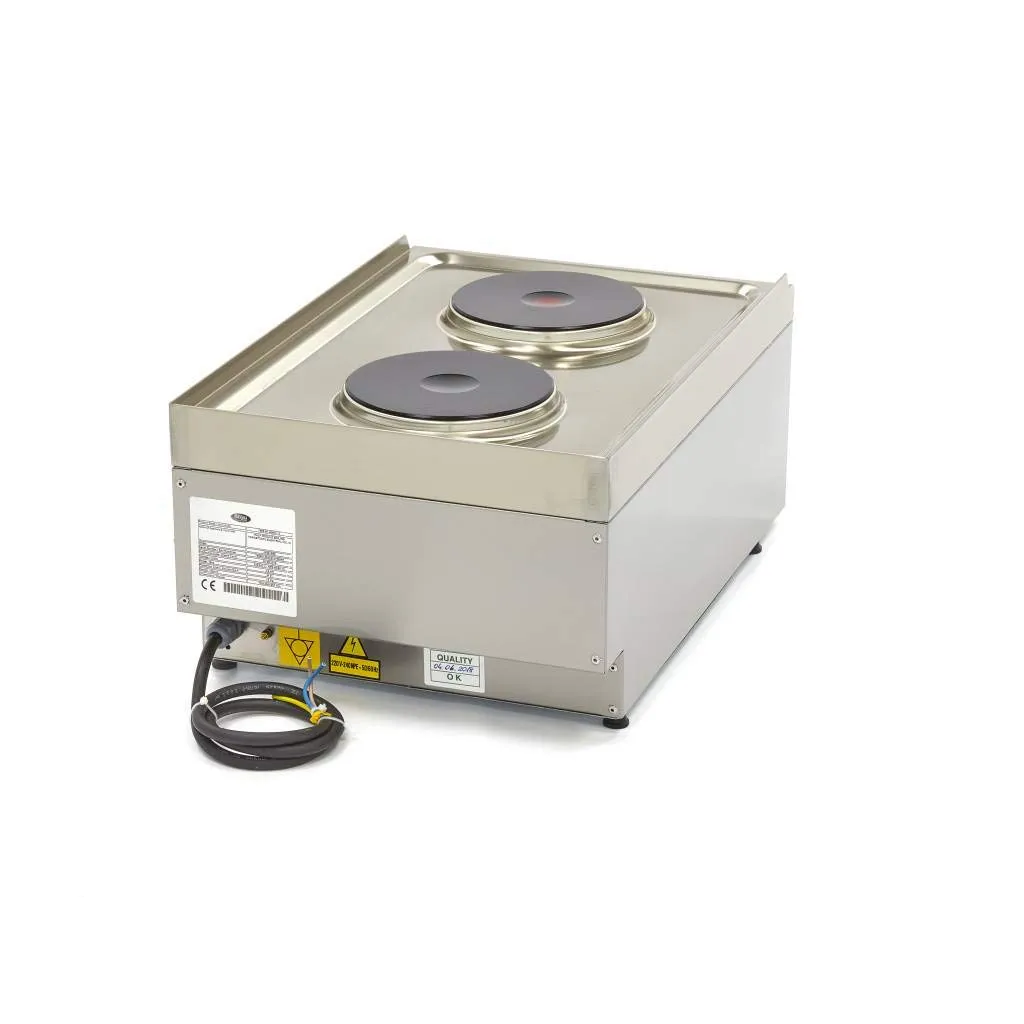 Pizza Maxima Piastra Elettrica 2 Fuochi 40x60 3500W