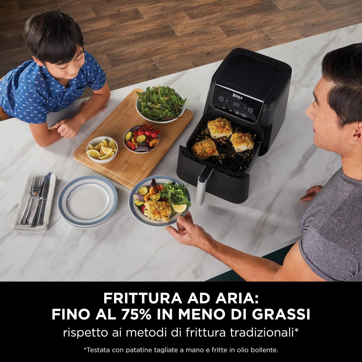 Ninja friggitrice ad aria 6,2L senza olio familiare