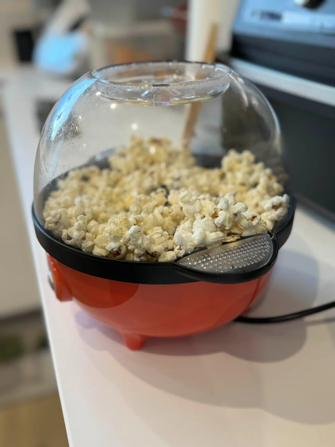YASHE Macchina Popcorn Elettrica 650W Ciotola 3L Antiaderente