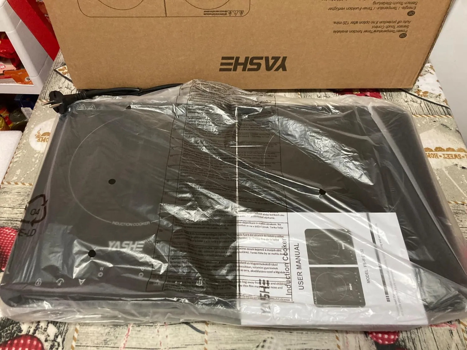 YASHE Piastra Induzione Doppia 3500W 2 Fuochi Touch