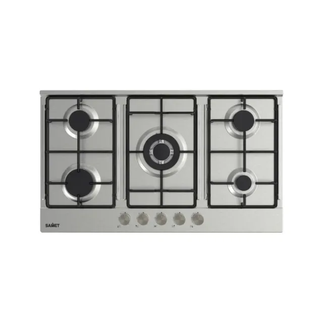 Samet Apollo2 piano cottura gas 5 fuochi 90 cm inox