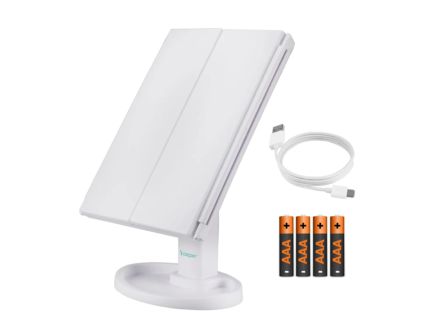 Beper Specchio Trucco Luminoso 22 LED 35x24 cm 1x 2x 5x