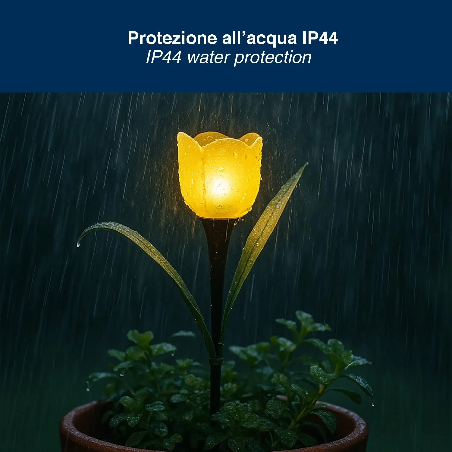 Beper P207ILO105 Set 4 Lampade Solari Tulipano LED