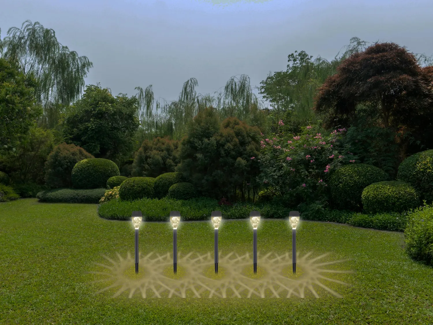 Beper P207ILO050 Luci Solari Giardino 5 Pezzi IP44