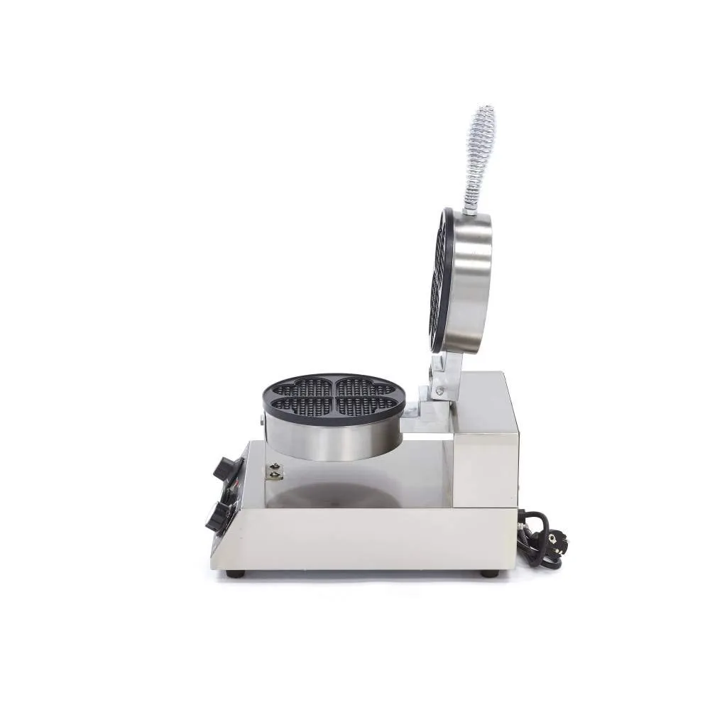 Maxima piastra waffle cuore singola 1000W antiaderente