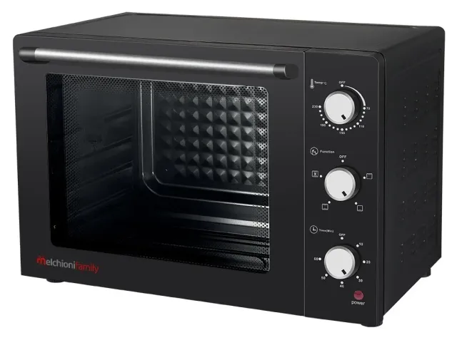 Melchioni Family Enjoy 63 forno elettrico ventilato 63L nero girarrosto