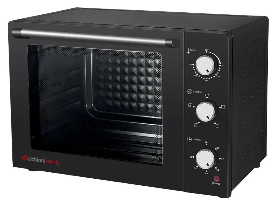 Melchioni Family Enjoy 63 forno elettrico ventilato 63L nero girarrosto