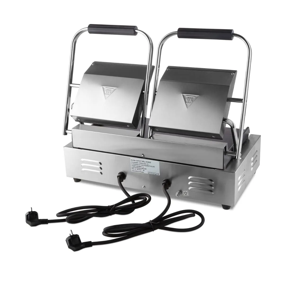 Pizza Maxima Gastro Griglia a Contatto Doppia Liscia 2x22 cm