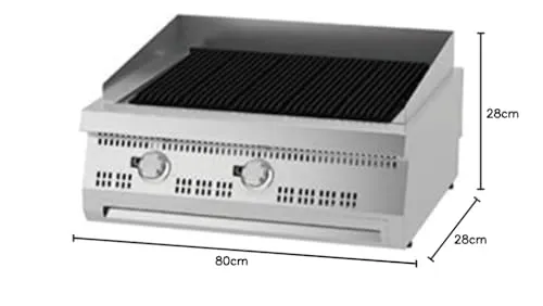 Maxima Premium Barbecue Gas 2 Zone griglia doppia 90 cm