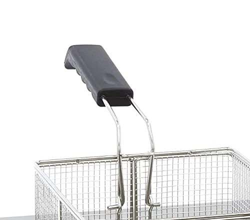 Maxima friggitrice doppia 2x4L 2 cestelli acciaio inox