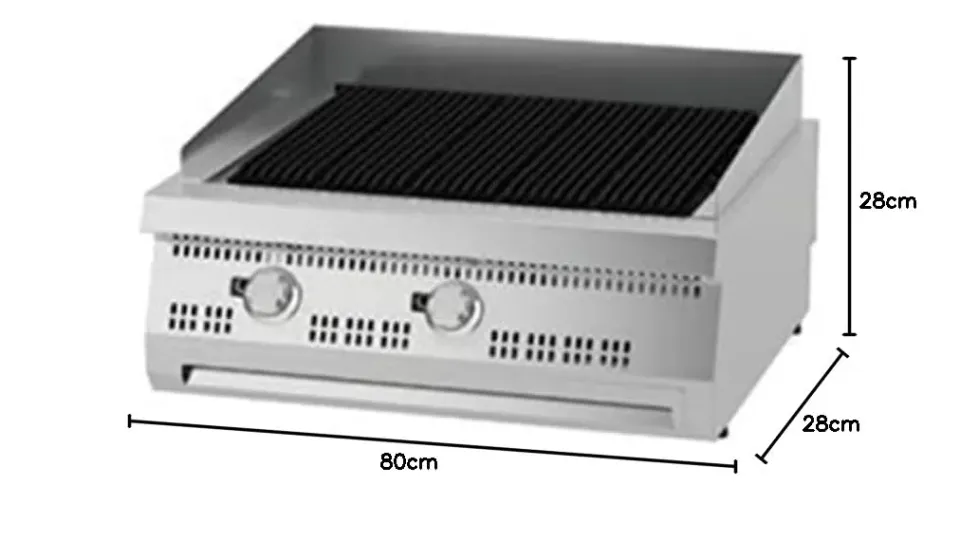 Maxima Premium Barbecue Gas 2 Zone griglia doppia 90 cm