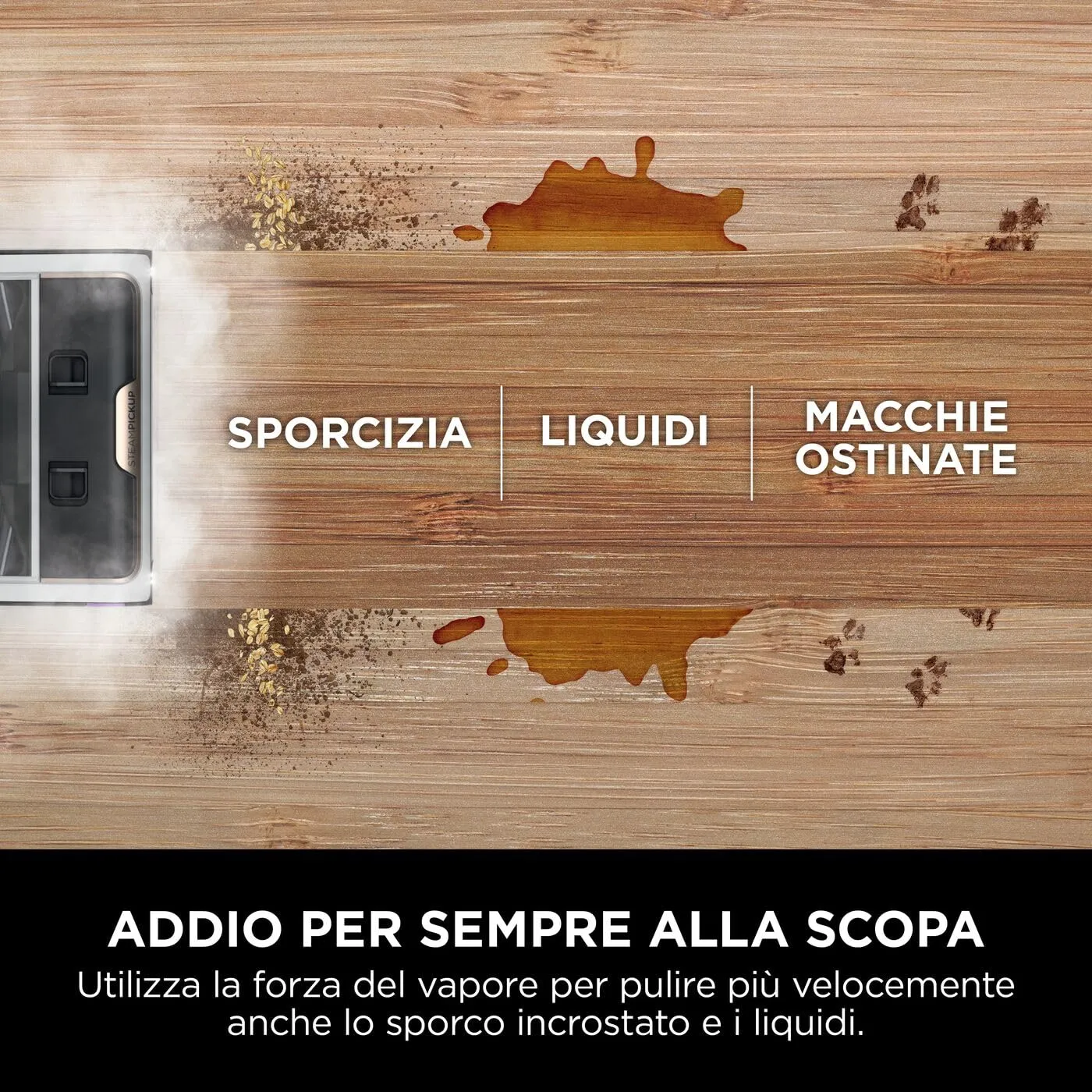 Shark SteamPickUp scopa vapore 3 in 1 bianca