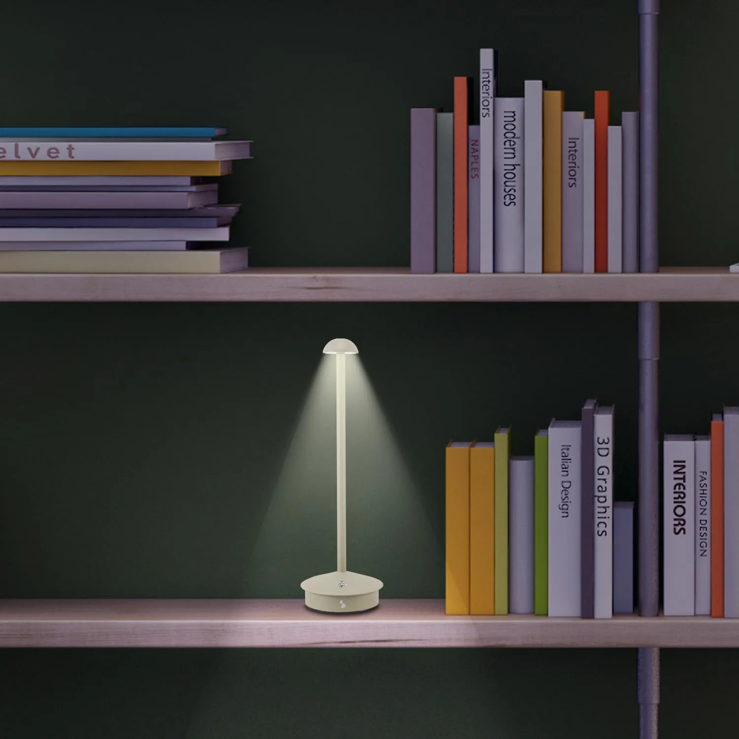 Beper P207ILI152 Lampada da Tavolo Tortora Ricaricabile Touch