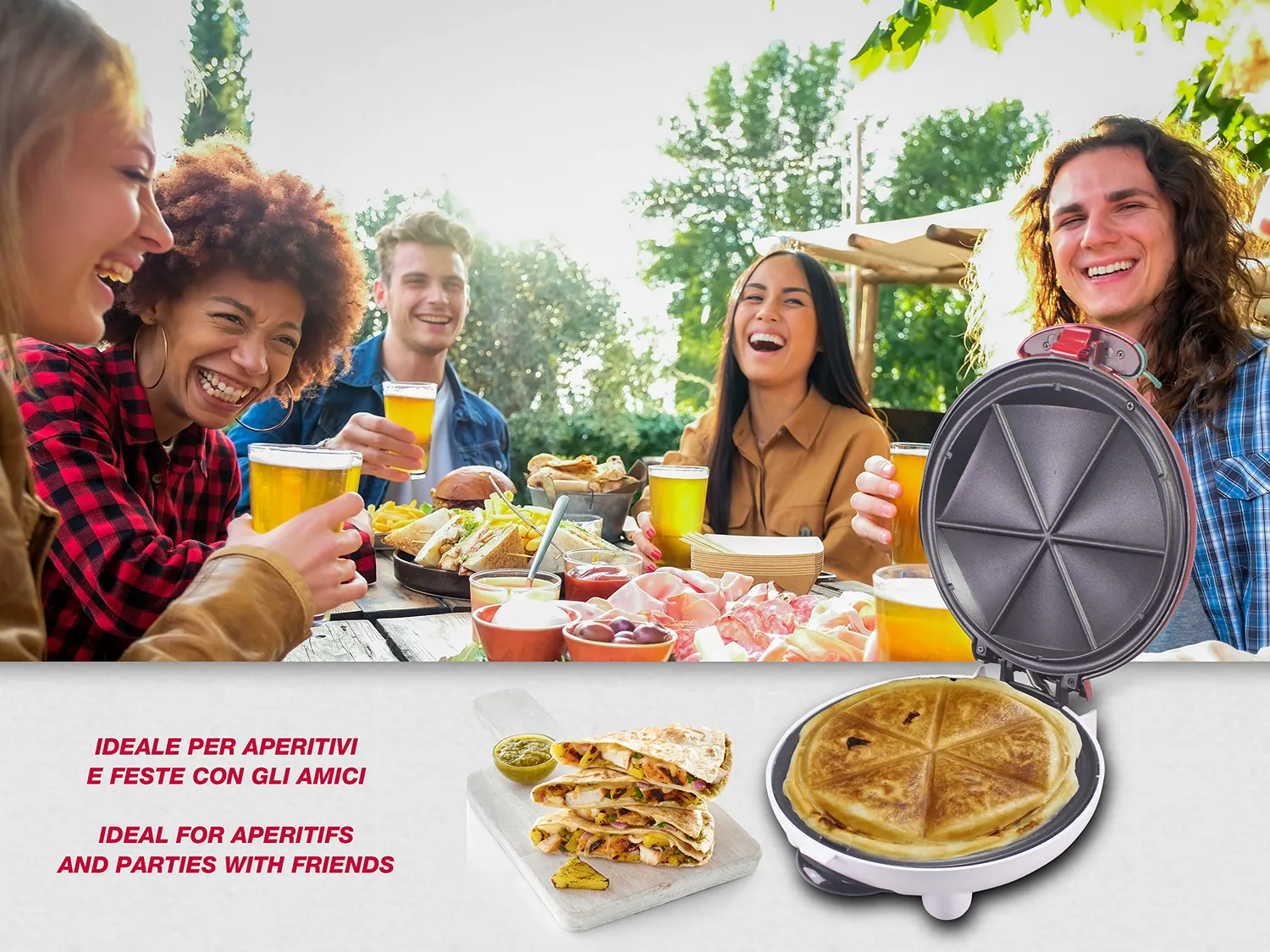 Beper Happy Hour P101CUD600 piastra aperitivi fagottini